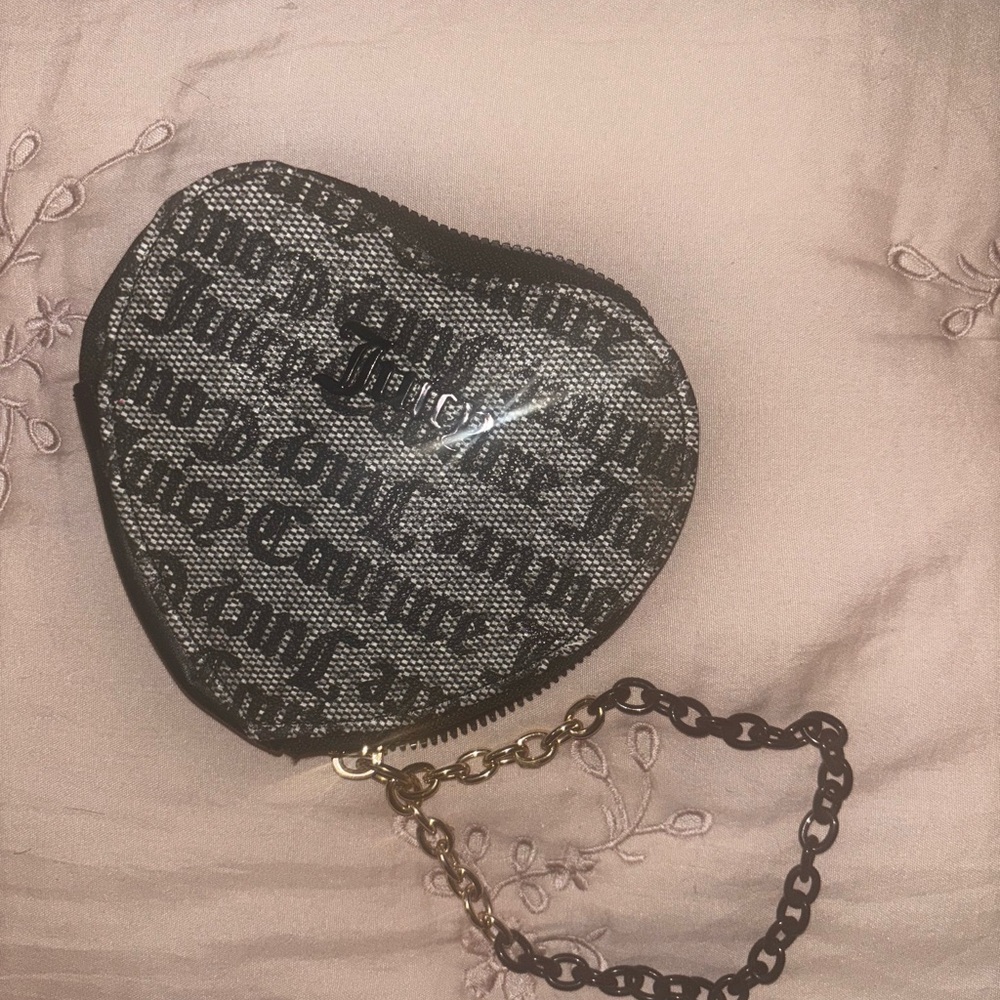 Juicy Couture Black and Silver Heart Key Holder